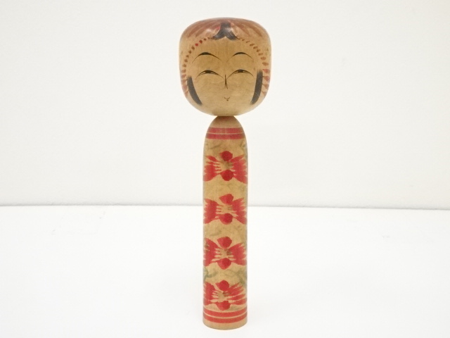 TRADITIONAL JAPANESE CRAFT / KOKESHI DOLL (21.8 cm)/ ARTISAN WORK